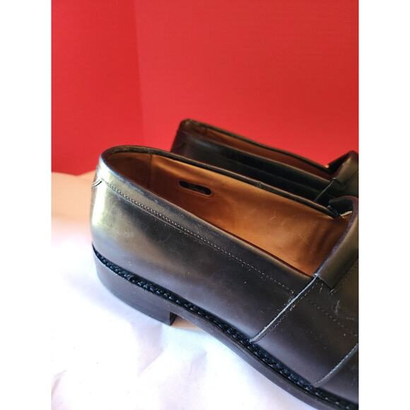 Allen Edmonds Newport Loafers Black Leather Tassel Apron Toe Slip On Shoes 11D main image 8